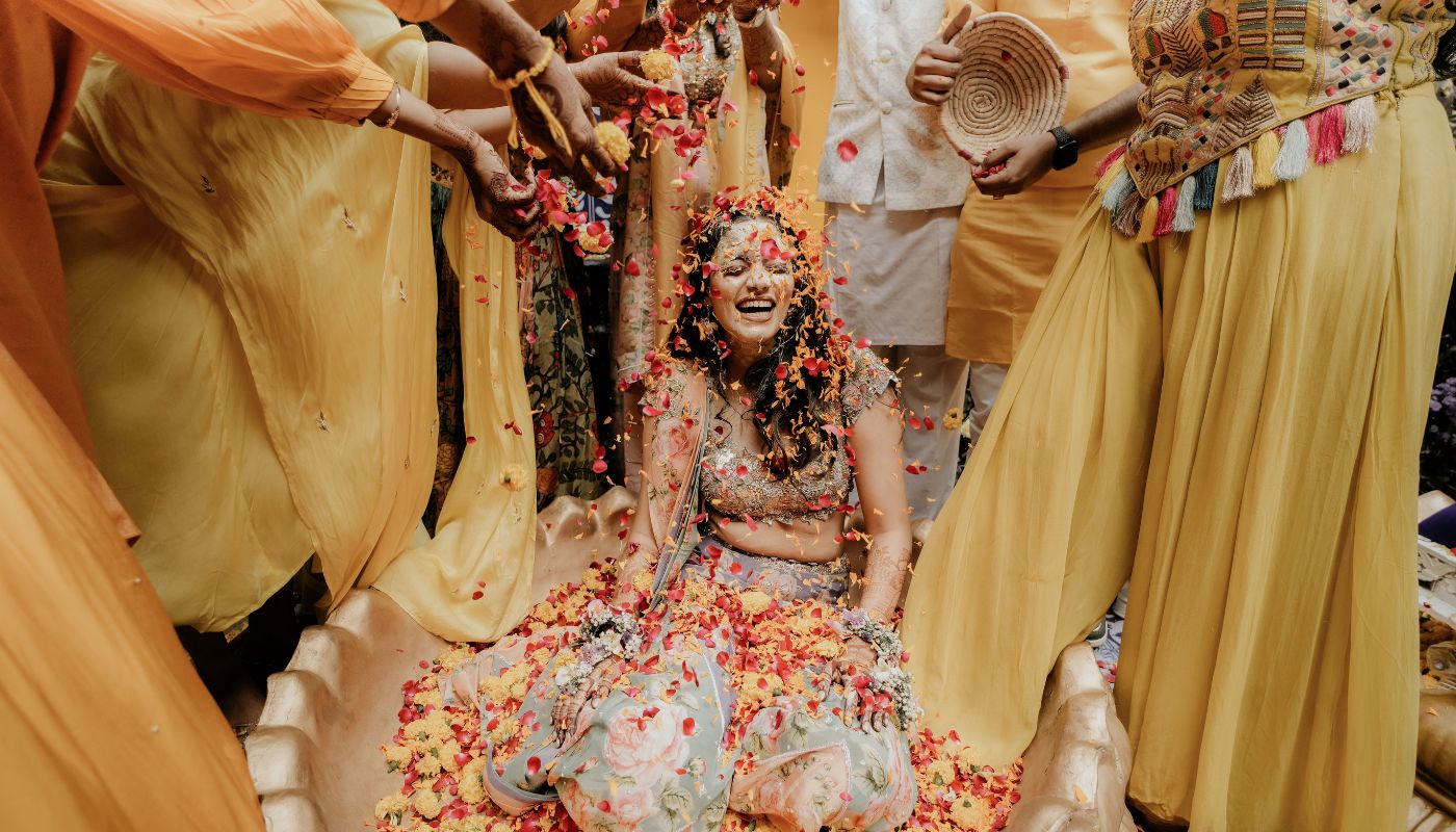 Mahek's Haldi ceremony shoot by Cinegranth Media